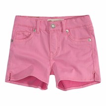 Levi&#39;s Big Kid Girls Shorty Shorts Size 8 Color Pink - £27.24 GBP