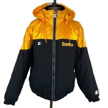 Pittsburgh Steelers Vintage Starter Pro Line Jacket Black Size L - £85.93 GBP