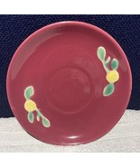 Vintage Coors Pottery Rosebud Rose Saucer For Flat Cup - $4.95