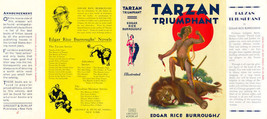 Burroughs, Edgar Rice. TARZAN TRIUMPHANT facsimile jacket  1st Grosset - $22.54