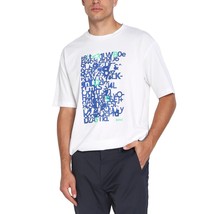 Hugo Boss men blue logo crew neck tee 5 in White - £49.32 GBP