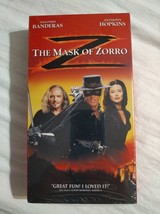 The Mask of Zorro (VHS, 1998) Anthony Hopkins, Antonio Banderas Sealed New - $6.43