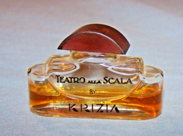 Vintage Partial Full Miniature Teatro Alla Scala Glass Bottle .17oz.-Lot 39 - $20.81