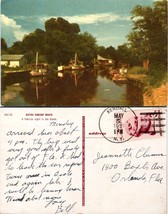 Bayou Shrimp Boats A Familiar Sight In The South Posted 1959 VTG Postcard - £7.40 GBP