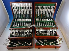 George and Martha by Westmorland Sterling Silver Flatware Set 48 Service 300 Pcs - £9,892.03 GBP