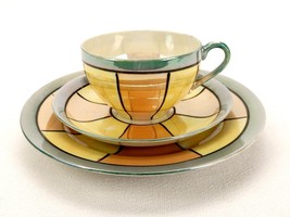 3 Pc Bread Plate, Cup &amp; Saucer Set, Pearlescent  Fine Bone China, Made in Japan - £23.09 GBP