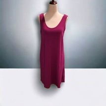 Yala Bamboo Dress Women Sleeveless M Pockets Vacation Resort Cruise Purp... - £23.87 GBP