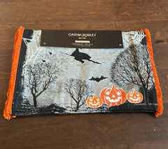 Cynthia Rowley  Halloween Placemats Set Of 4 Witch Glow In The Dark Pumpkin - £26.32 GBP