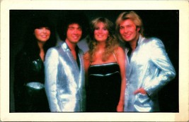 Vtg Chrome Postcard - 1970s Guys &#39;n&#39; Dolls Music Band Disco Suits UNP - £6.98 GBP