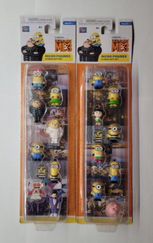 Despicable Me 3 Walmart Exclusive Lot Of 2 8 Micro Figurine Sets 2017 Thinkway - $49.49