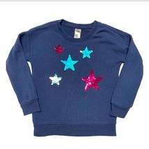 Navy Blue Flippy Flip Sequin Star Long Sleeve Sweater Shirt OshKosh B’Go... - £9.41 GBP