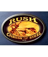 RUSH &quot;Caress of Steel&quot; Rock Group Epoxy PHOTO MUSIC BELT BUCKLE   - NEW! - £13.97 GBP