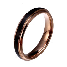 Classic Wedding Tungsten Rings Anniversary For Couples Unisex Dating Rose Gold A - £20.37 GBP