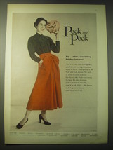 1948 Peck and Peck Skirt and Blouse Ad - photo by Tom Palumbo - Bewitching - £14.56 GBP