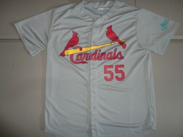 Gray St. Louis Cardinals #55 Stephen Piscotty Polyester MLB Promo Jersey Mens XL - £15.12 GBP