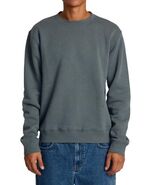 RVCA Mens Relaxed Fit Fleece Crewneck - Dayshift Crew Balsam Green, Large - $588.56 MXN