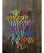 Plastic Keyring Lobster Clasp Bulb Shaped lot of 59 colorful pieces for ... - $13.78 CAD