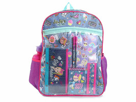 JOJO SIWA 16&quot; Full-Size Backpack + Water Bottle, Pencil Pouch &amp; Supply Set  $35 - £16.07 GBP