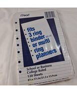 Mead Planner organizer Refill paper for 3 ring Multi Ring College Ruled ... - $315.54 MXN