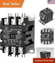 Compact 3 Pole 40 Amp 120V HVAC Contactor with High-Performance Insulation - $756.61 MXN