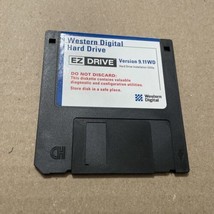 Western Digital Hard Drive Install Floppy Disk Version 9.11 Utility Disk - $6.84
