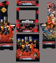 AtGames Legends Ultimate ALU Streets of Rage 2 Arcade Cabinet vinyl side Art - £81.66 GBP+