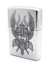Odin - Viking - Norse God - The All Father Zippo Lighter Street Chrome - £22.77 GBP