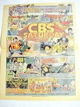 1975 Ad CBS Saturday Morning Cartoons Shazam, Isis, Scooby Doo, Ghost Busters - £6.38 GBP