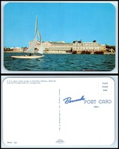 BERMUDA Postcard - Hamilton Harbour, Sail Boat &amp; Princess Hotel FF16 - £2.32 GBP