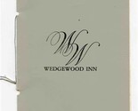 Wedgewood Inn Menu Oxnard California 1977 - £22.50 GBP