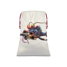 CG Art Ryuuk the Fish Dragon God Sublimation Linen Drawstring Sack - £14.38 GBP+