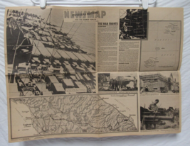WW2 era NEWSMAP Overseas Edition for the Armed Forces Huge Map Europe Au... - £4.66 GBP