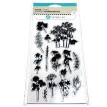 Hampton Art Clear Stamps Flowers Plants 15 Pieces Unmounted - $9.75