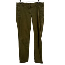 J Crew Green Bennet Chino Flat Front Size 6 - £14.36 GBP