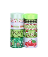 Meseey Red Green Ribbon 10 Rolls Total 50 Yards Christmas Craft Satin Ri... - $15.83