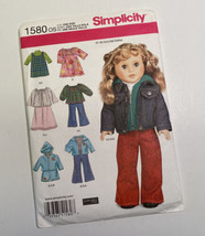 Simplicity 1580 Doll Clothes 18&quot; Wardrobe Sewing Pattern Uncut 2013 Elai... - £10.93 GBP