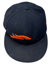 Denver Broncos New Era 59Fifty 7 1/8 Fitted Cap Hat Blue Orange - £9.73 GBP