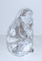 Exquisite Waterford Crystal Monkey With Baby 4 1/8&quot; FIGURINE/SCULPTURE In Box - £78.99 GBP