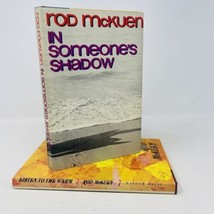 Lot of 2  Rod McKuen Poetry  Books HC DJ Someone&#39;s Shadow Listen to the Warm - £7.63 GBP