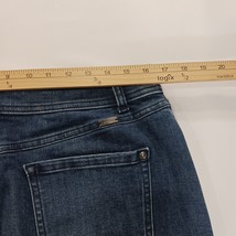 INC International Concepts Women's 12 Blue Cotton Blend Frayed Trim Denim Skirt image 6