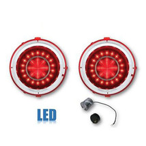 70 71 72 73 Chevy Camaro SS Red LED LH &amp; RH Tail Brake Light Lens w/ Flasher Pr - £85.85 GBP