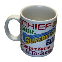 Hallmark Boss Chief Commander Supervisor Manager Boss Captain Coffee &amp; Tea Mug - £18.61 GBP