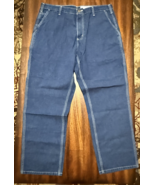 Carhartt Utility Jeans Original Fit Work Dungaree Denim 36x32 Work Pants... - $53.25 CAD