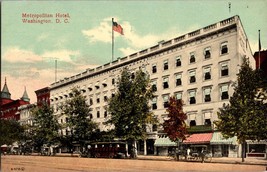 Vtg Postcard, Metropolitan Hotel, Pennsylvania Ave. Street Veiw, Washington D.C. - £5.30 GBP