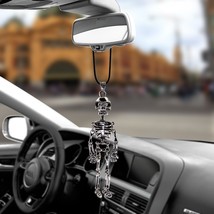 Car Pendant Skeleton man Rearview Mirror Decoration Hanging Automobiles Decor Or - £28.54 GBP