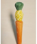 Pineapple Wooden Pen Hand Carved Wood Ballpoint Hand Made Handcrafted V108 - £6.21 GBP