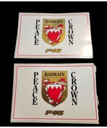 Bahrain Peace Crown F-16 Stickers 3”x4” - £5.37 GBP