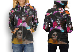 Day Of The Dead Hoodie Sporty Casual Graphic Zip up Hoodie for Women - £26.54 GBP+