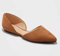 A New Day Scarpe Balletto Donna Julie Cognac Marrone Con Soletta In Memo... - $10.01