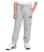 Puma Boys Girls Sweatpants Light Gray Grey Jogger Pockets Tech Fleece Ac... - $52.97 CAD